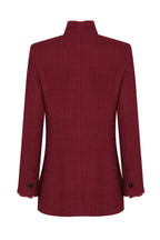 Isabelle Jacket in Dark Rose Boucle