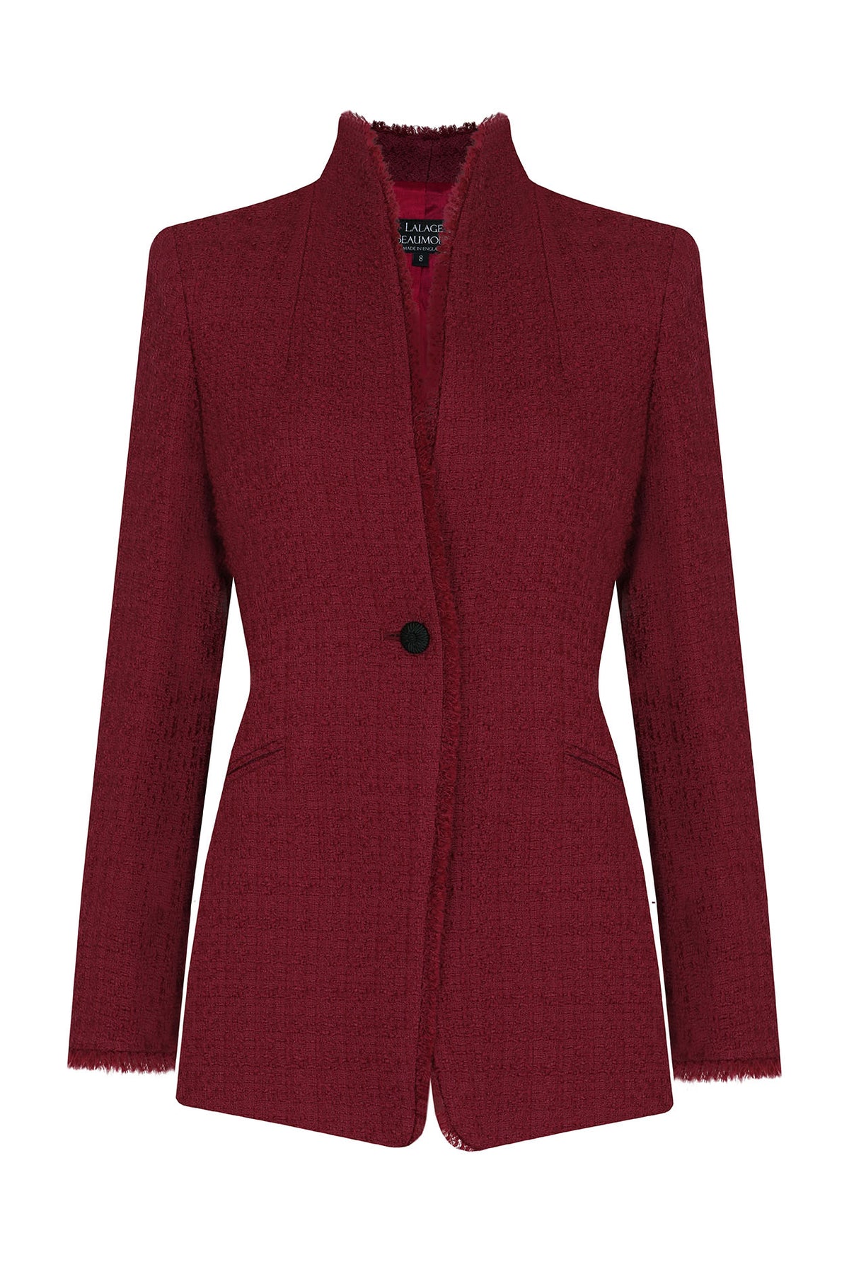 Isabelle Jacket in Dark Rose Boucle