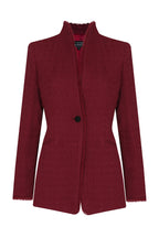 Isabelle Jacket in Dark Rose Boucle