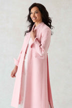 Claire Coat in Ballet Pink Tweed