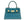 Lalage Beaumont Maya Mignon Galapagos teal with gold hardware