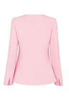 Ginette Jacket in Ballet Pink Double Wool Crepe