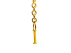 Initial Charm with Logo Oval Clip