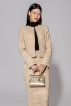 Penelope Skirt in Camel Tweed