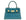 Lalage Beaumont Maya Mignon Galapagos teal with gold hardware