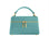 Ninette Orinoco Topaz Handbag with gold accents on a white background