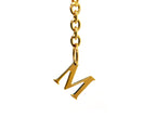 Initial Charm with Logo Oval Clip