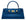 A cobalt blue 'Croc' print Italian calf leather handbag with gold plated hardware and a top handle.