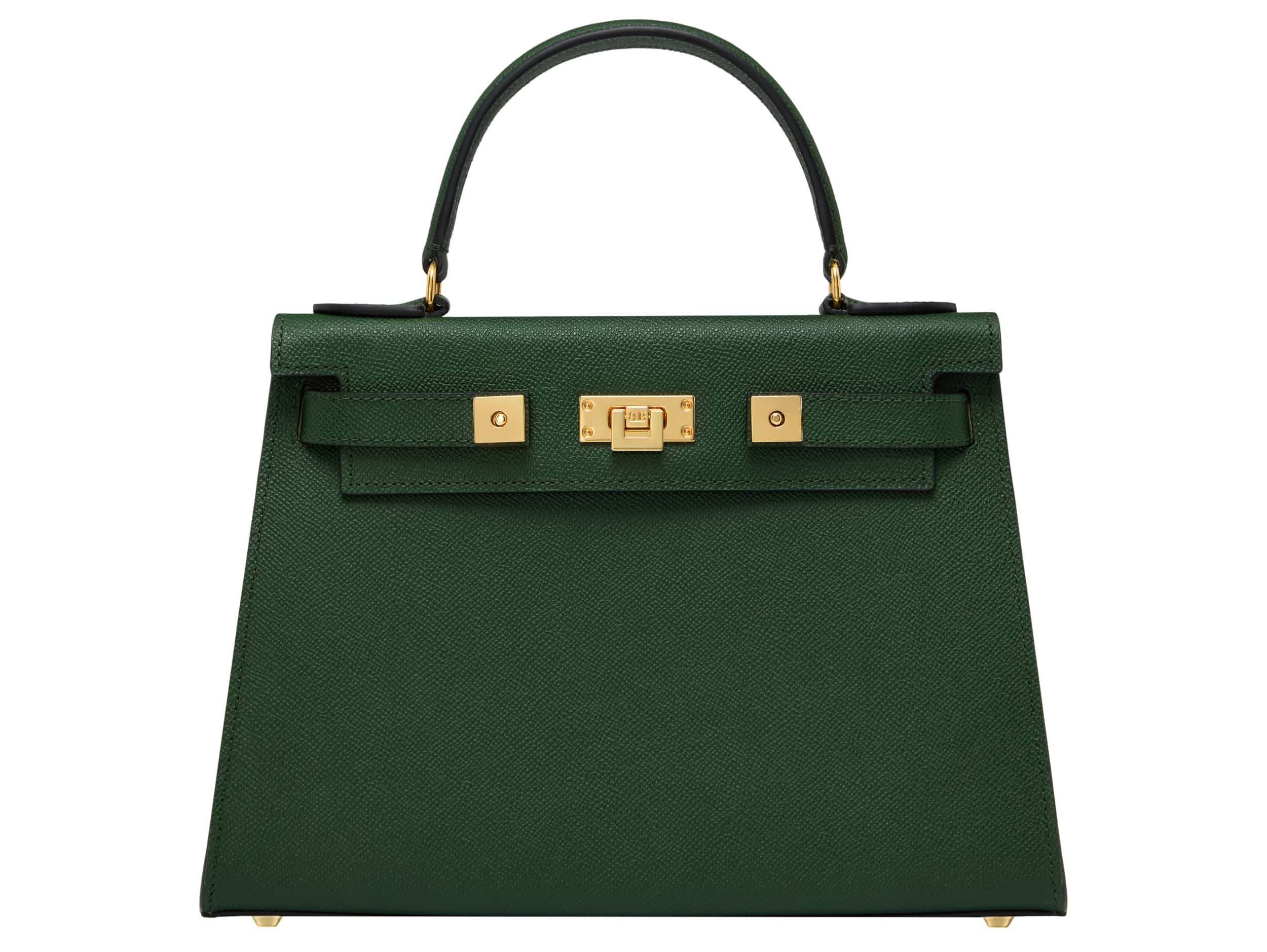 Maya Large Palmellato Handbag Dark Green | Lalage Beaumont