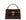 Brown ‘lizard’ print Italian leather handbag with gold zipped closure and gold accents on a white background