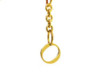 Initial Charm with Logo Oval Clip