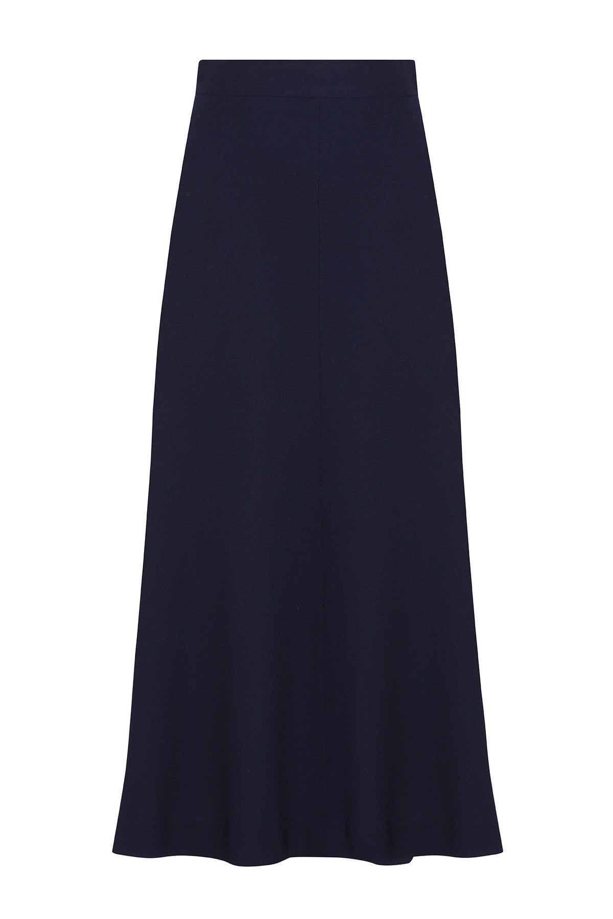 Mari Skirt in Navy Wool Crepe