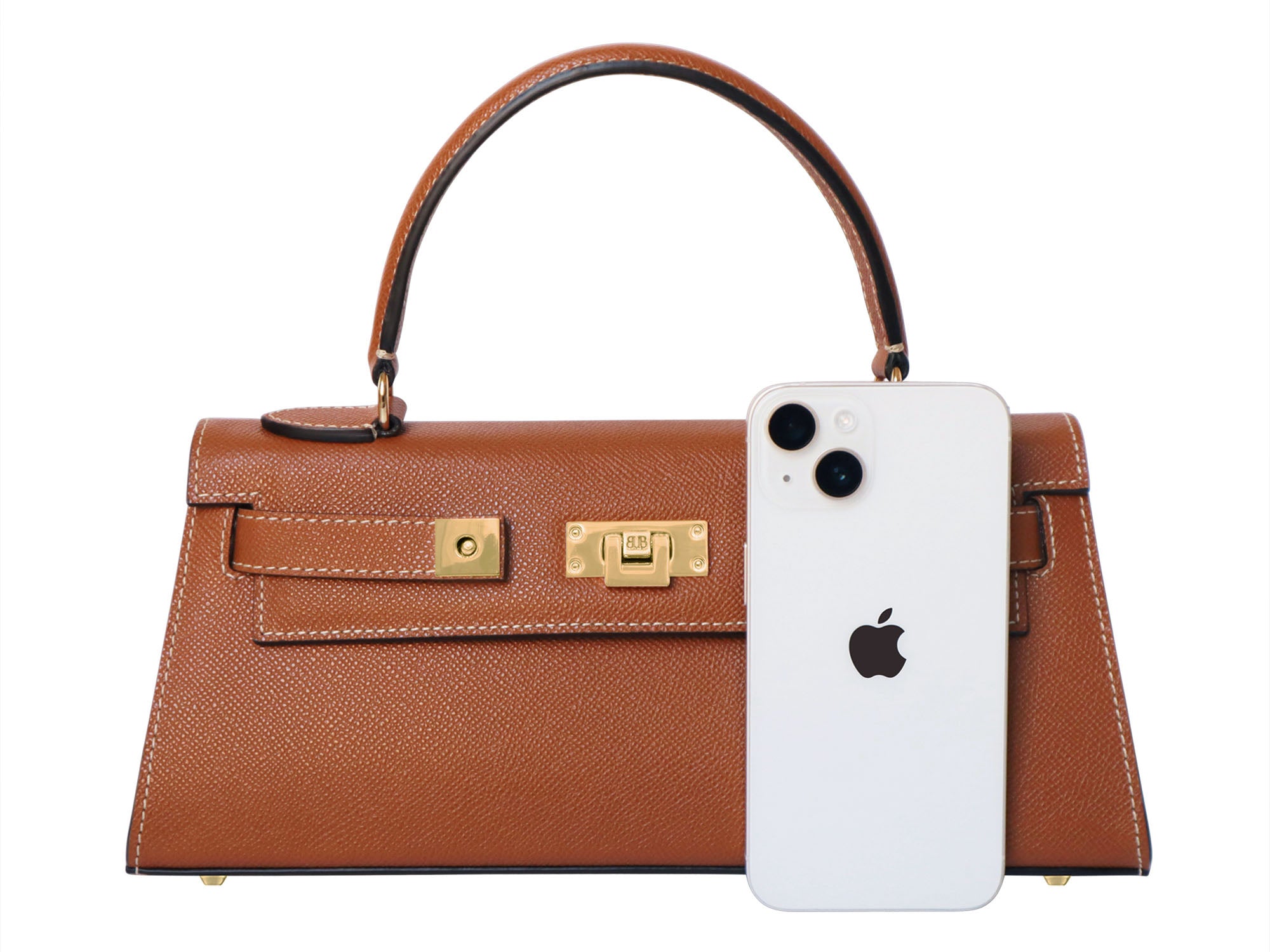 Maya East West Palmellato Handbag Tan | Lalage Beaumont