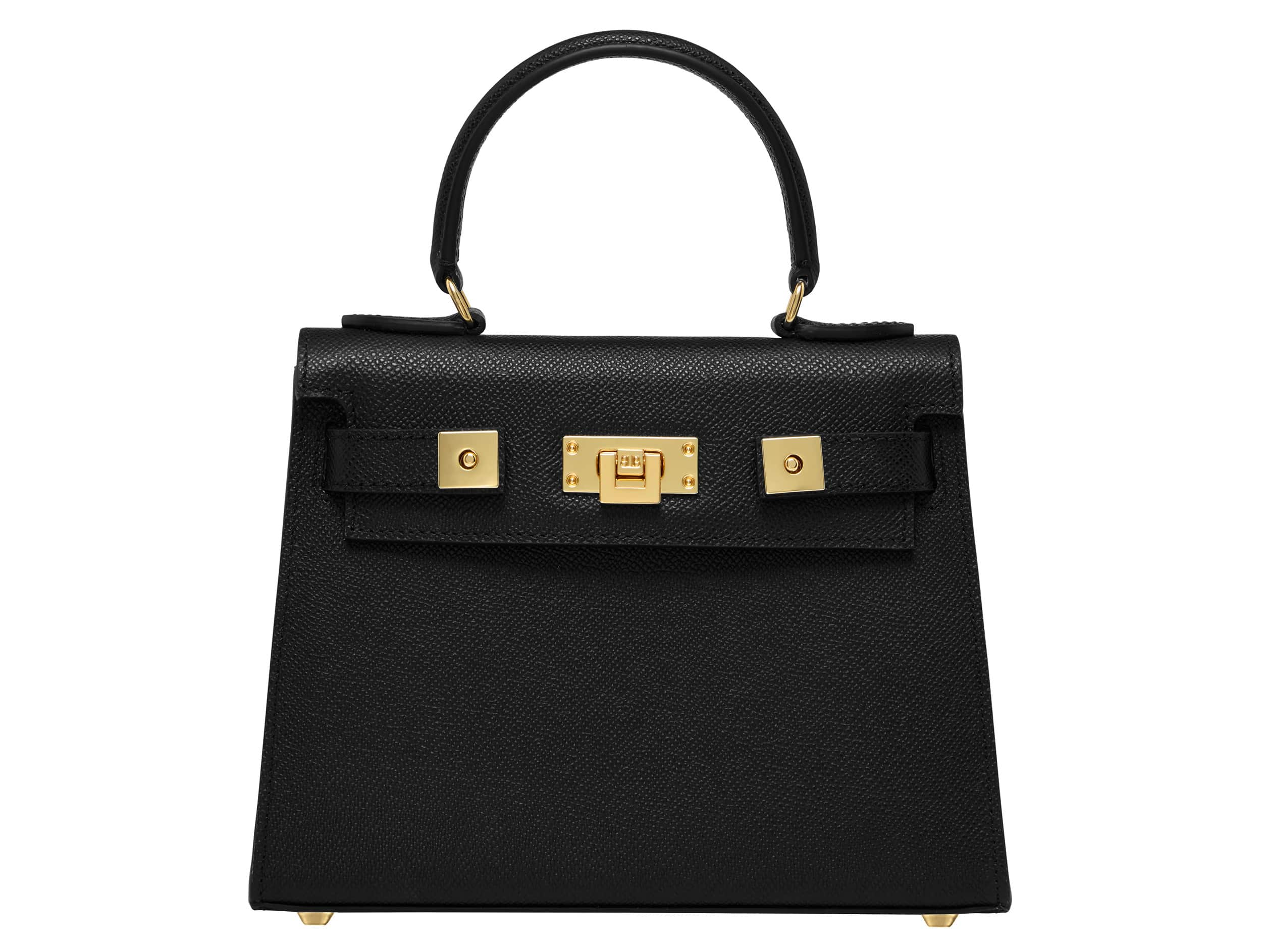 Black gold handbag hotsell