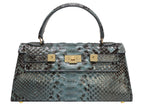 Maya East West Pythonskin Handbag - Celadon