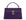 Lalage Beaumont Ninette Large handbag in purple lizard print leather