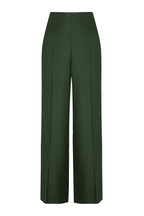 Paloma Trousers in Olive Green Flannel