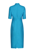 Silk Dress in Turquoise - Em