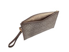 Small Pouch in Logo Jacquard Print - Beige/Taupe