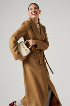 Cashmere Coat in Camel - Tahlia