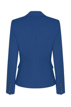 Wool Blazer Jacket in Royal Blue - Inez