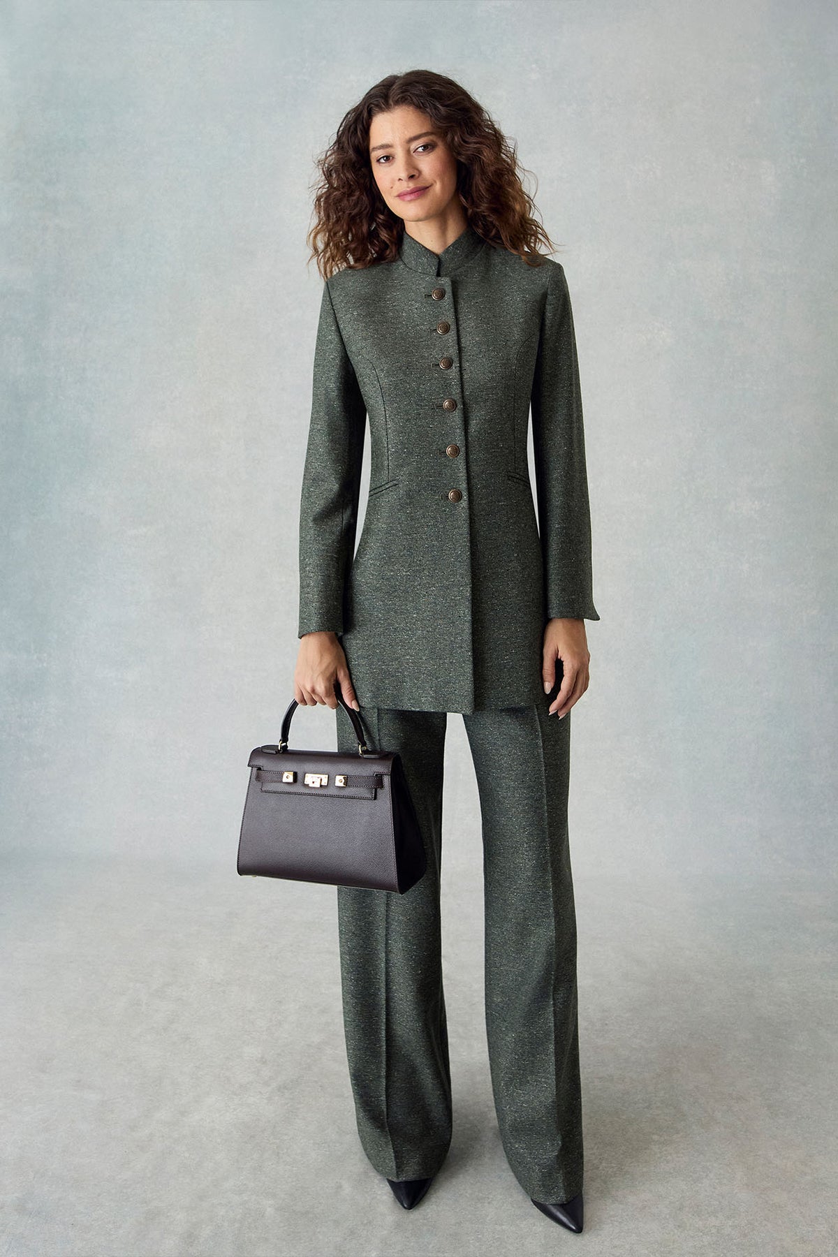 Paloma Trousers in Lovat Donegal