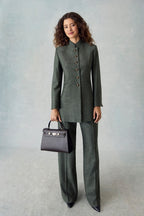 Paloma Trousers in Lovat Donegal