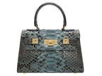 Maya Mignon Pythonskin Handbag - Celadon