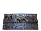 Fonteyn Clutch Pythonskin Handbag - Celadon