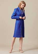 elegant mother of the bride outfit in blue