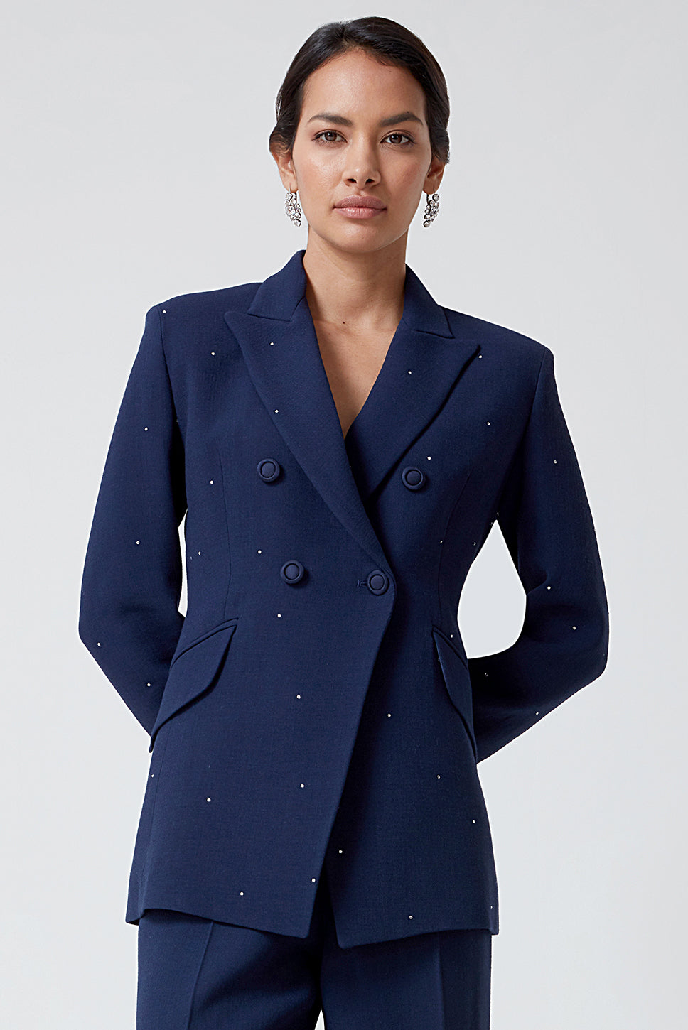 Navy Crystals Jacket - Imogen – Lalage Beaumont