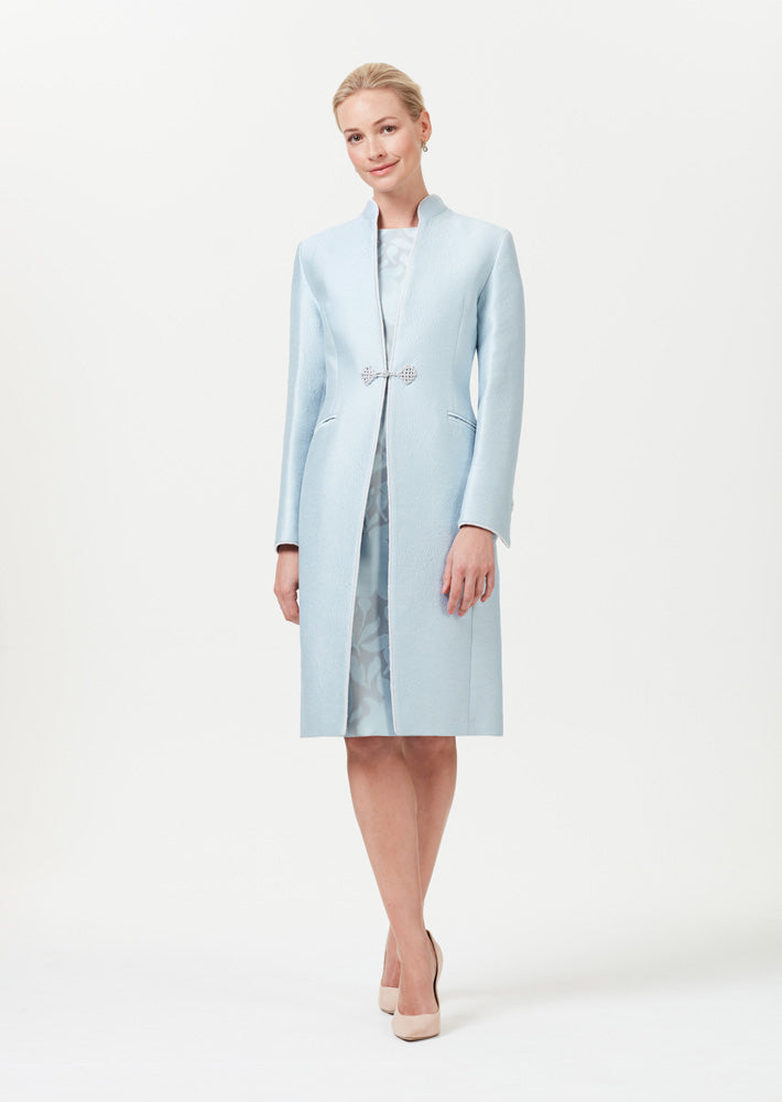 Pale blue sale dress and jacket