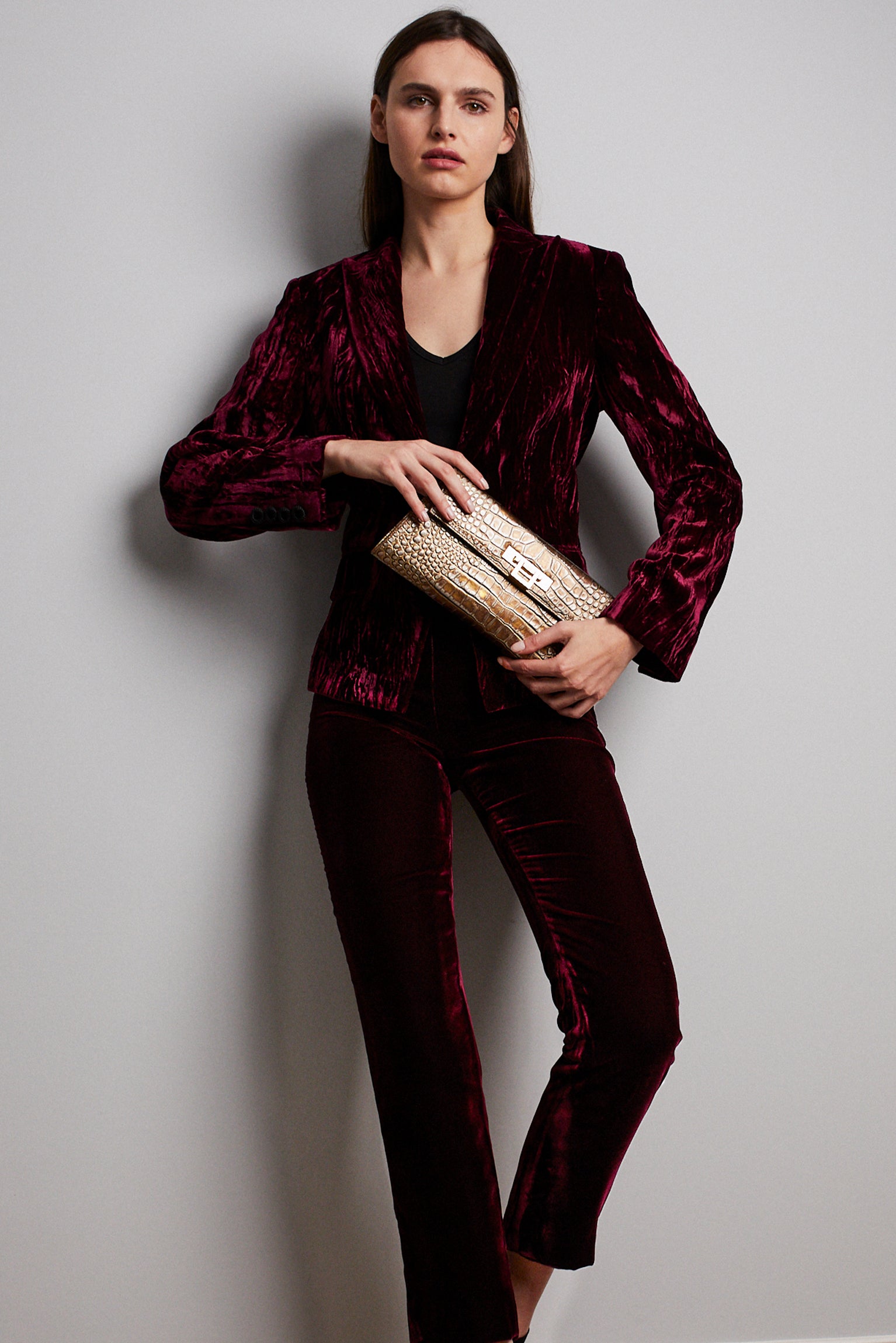 Buy Burgundy Velvet Pants for Women Online from Indias Luxury Designers  2023