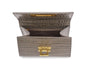 Fonteyn Mignon Orinoco 'Croc' Print Calf Leather Handbag - Sage