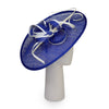 Teardrop Disk Hat in Sapphire and Ivory