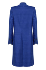 designer blue dress coat for weddings
