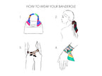 Banderole - Silk Ribbon Scarf - Feather Tropical
