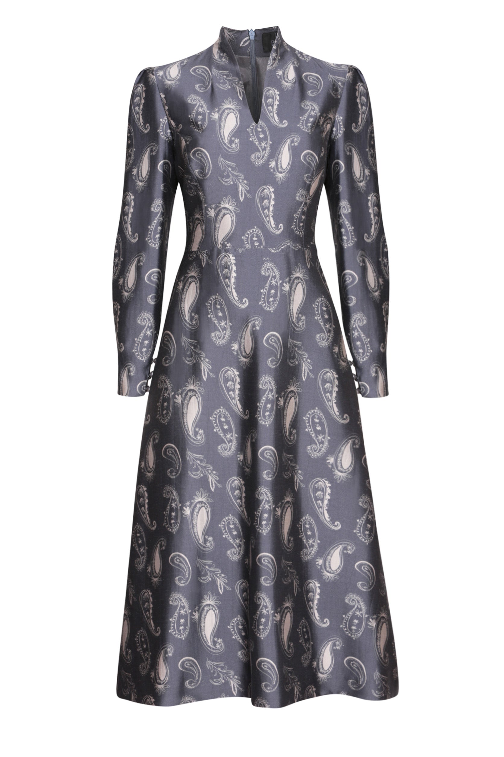 grey paisley dress Grey Paisley Dress