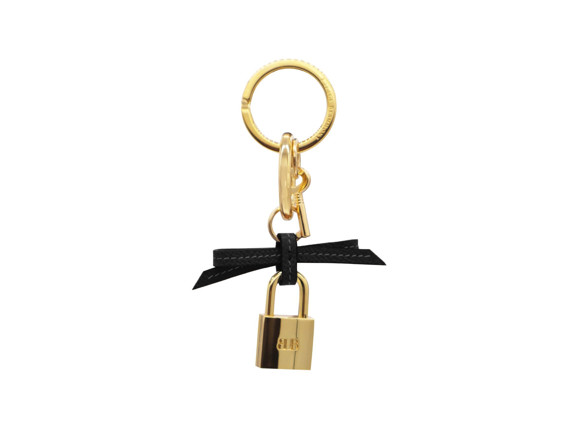 Bow Padlock Keyring Bag Charm Dolomite
