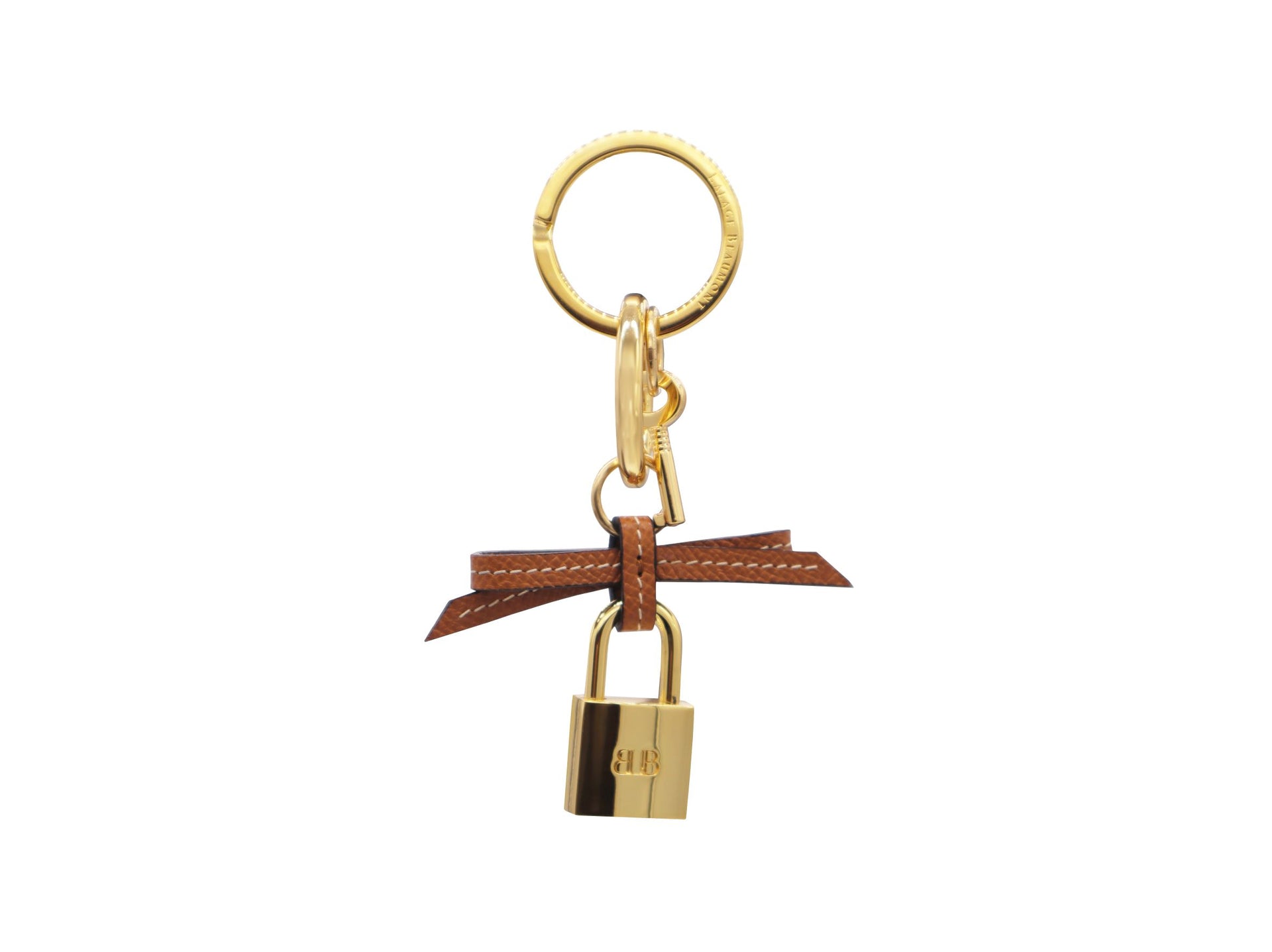 Bow Padlock Keyring Bag Charm Dolomite