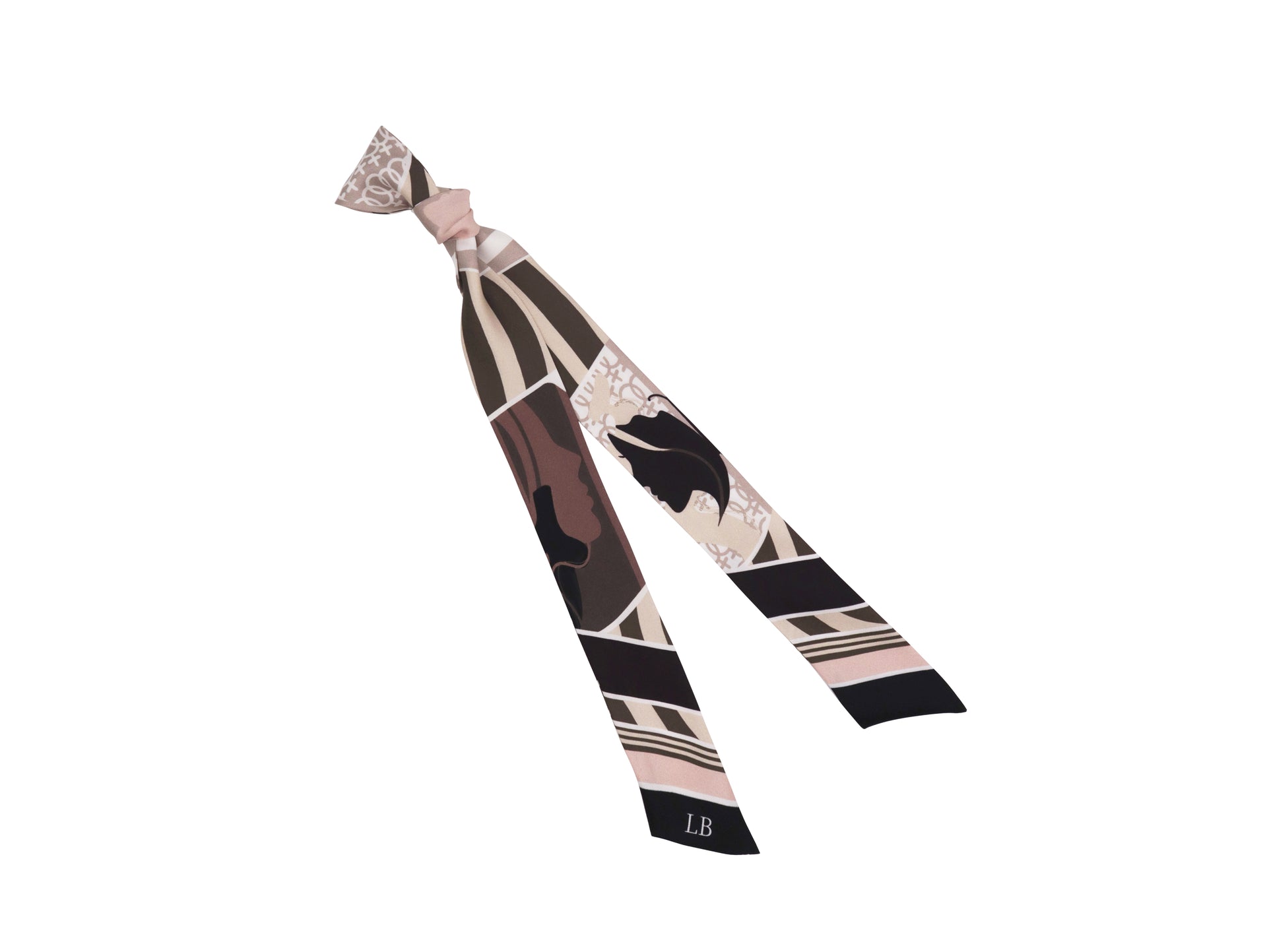 Banderole Silk Ribbon Scarf Hera Abstract