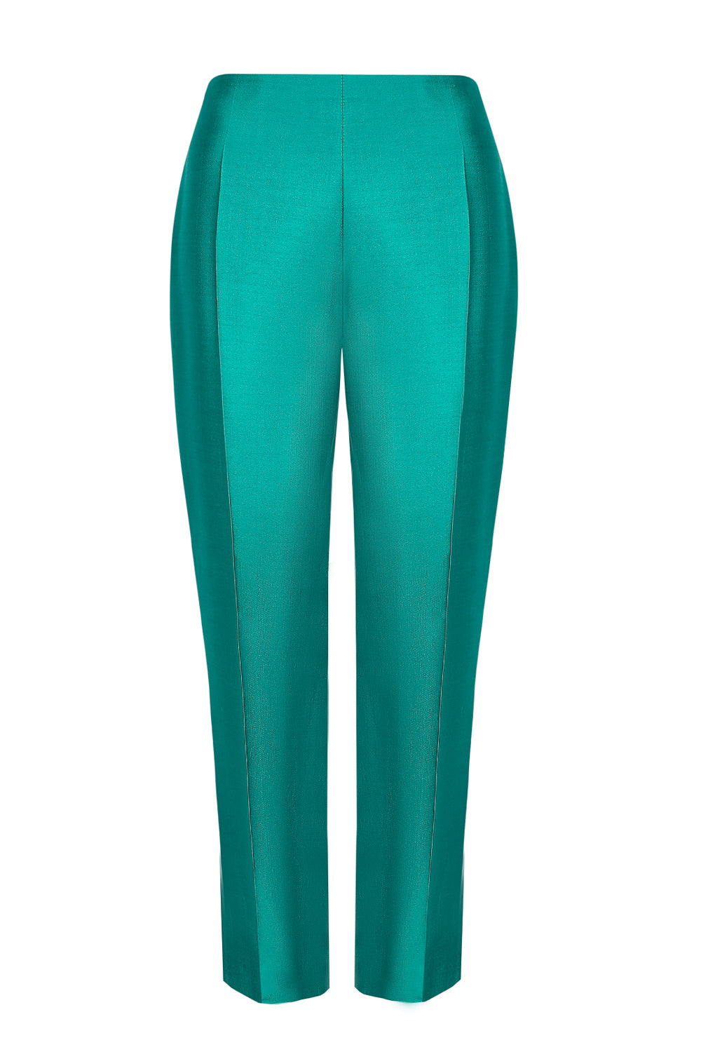 Peacock Sateen Trousers Phoebe