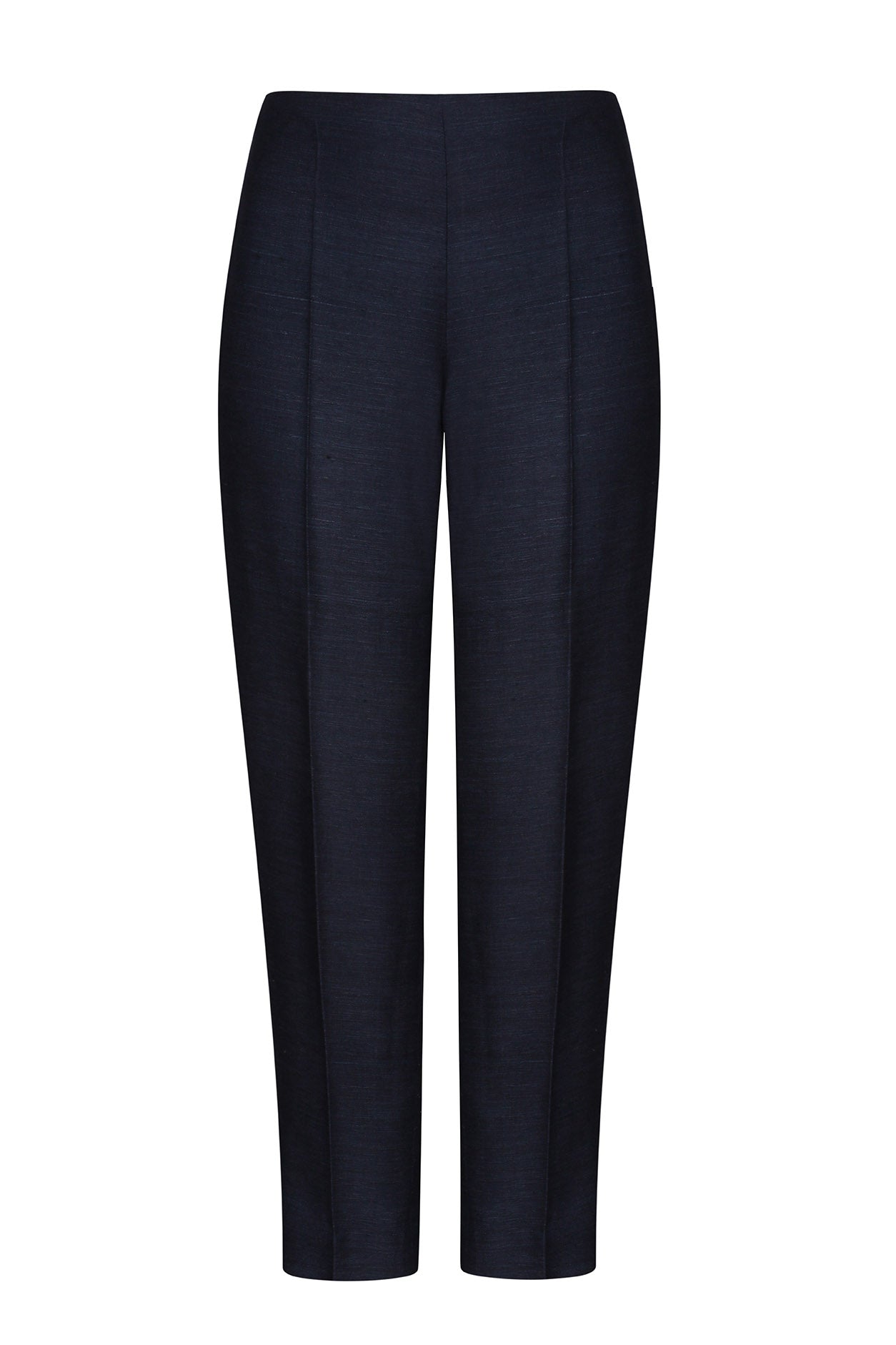 Raw Silk Tussar Narrow Leg Trousers Plain Phoebe