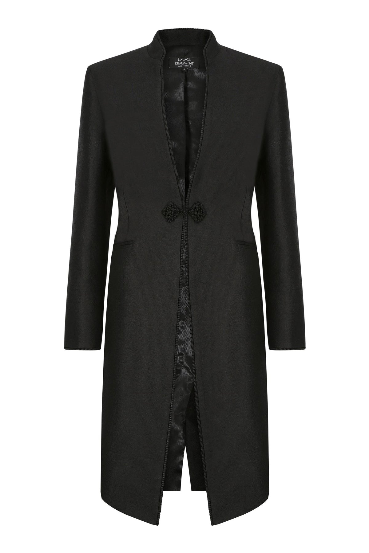 Dress Coat Summer Brocade Cord Trim Frogging Vicky