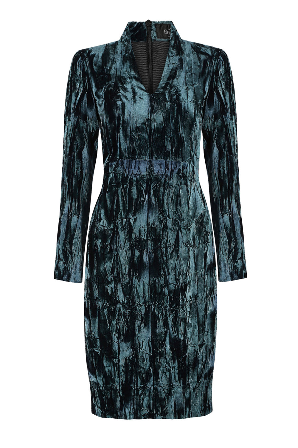 Dark Crushed Velvet Dress Emma