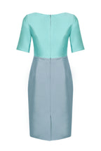 Jade/Ash Sateen Dress - Amelia