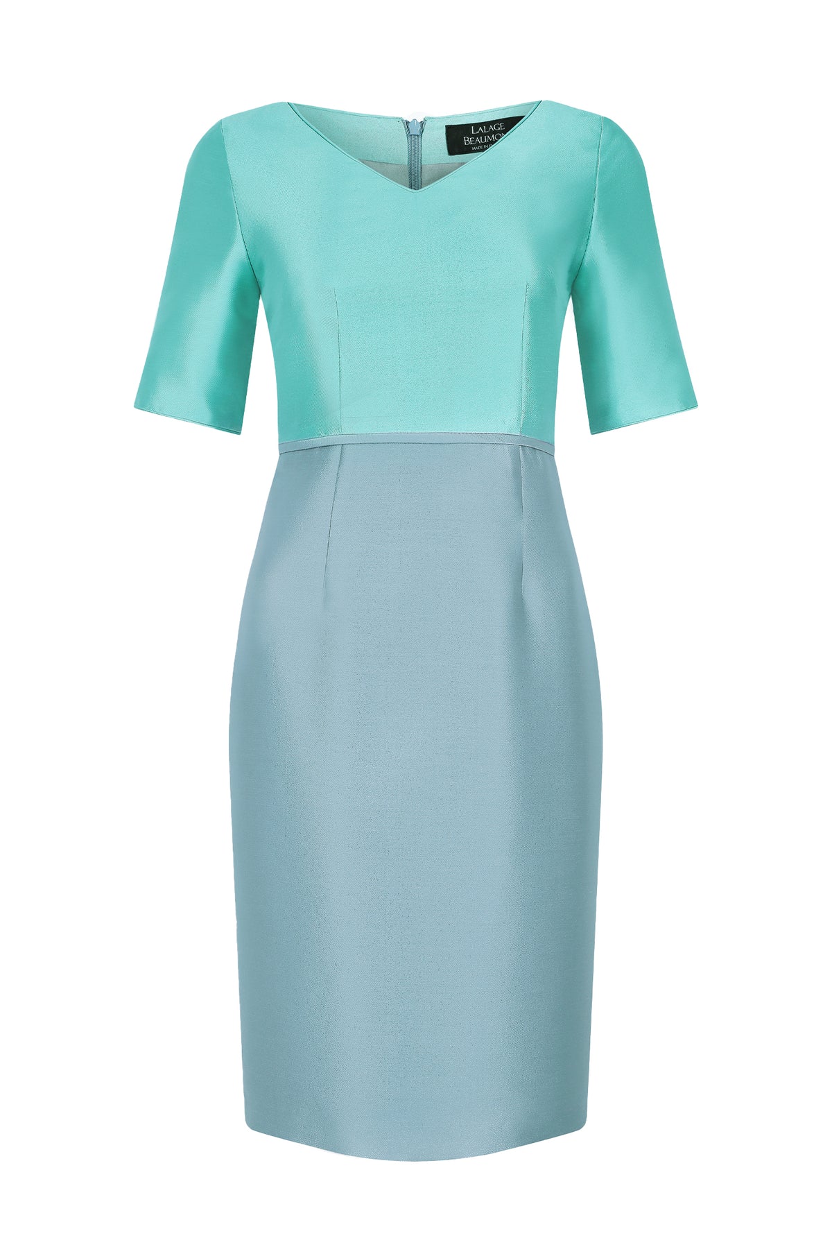 Jade Ash Sateen Dress Amelia