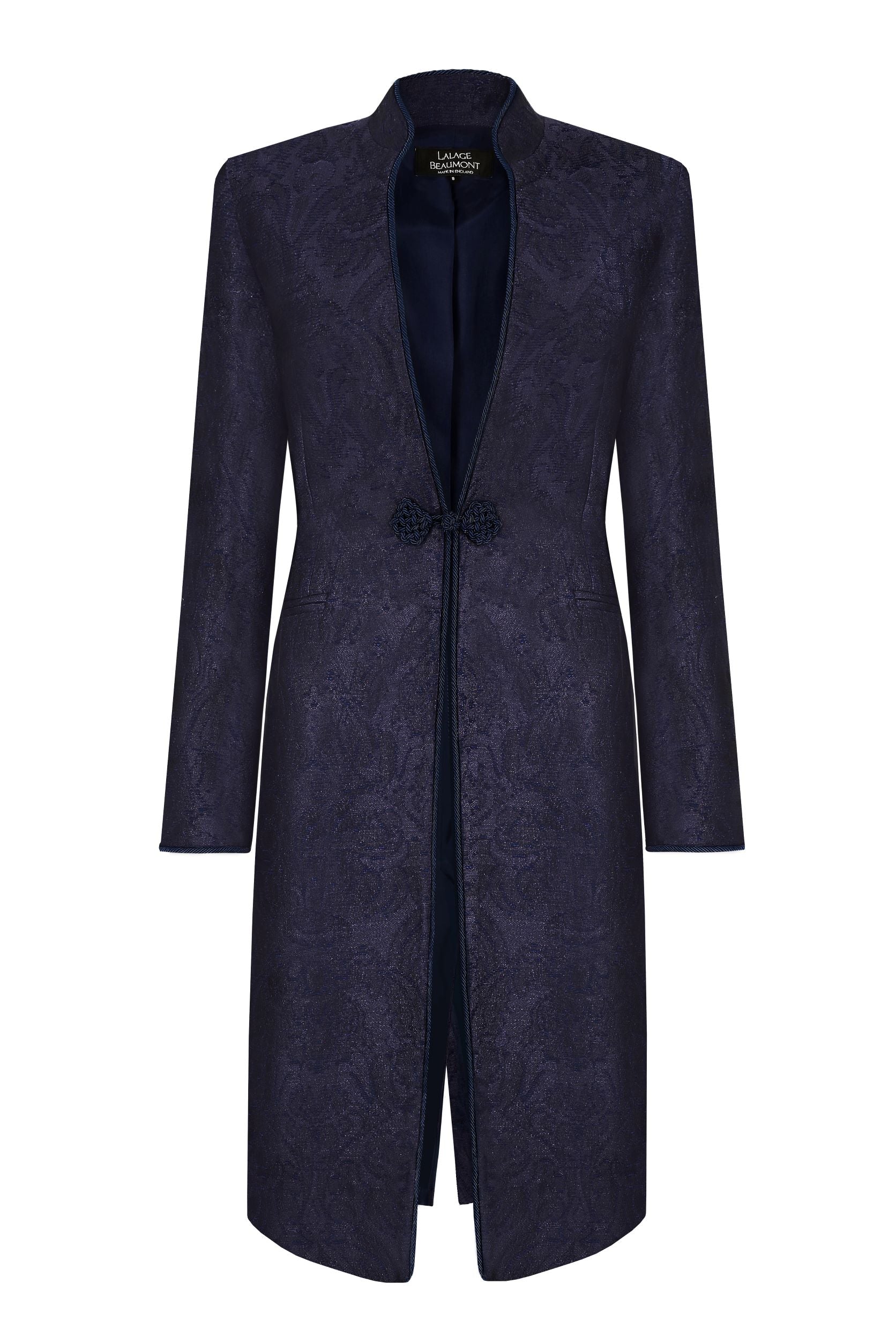 Dress Coat Winter Brocade Cord Trim Frogging Vicky