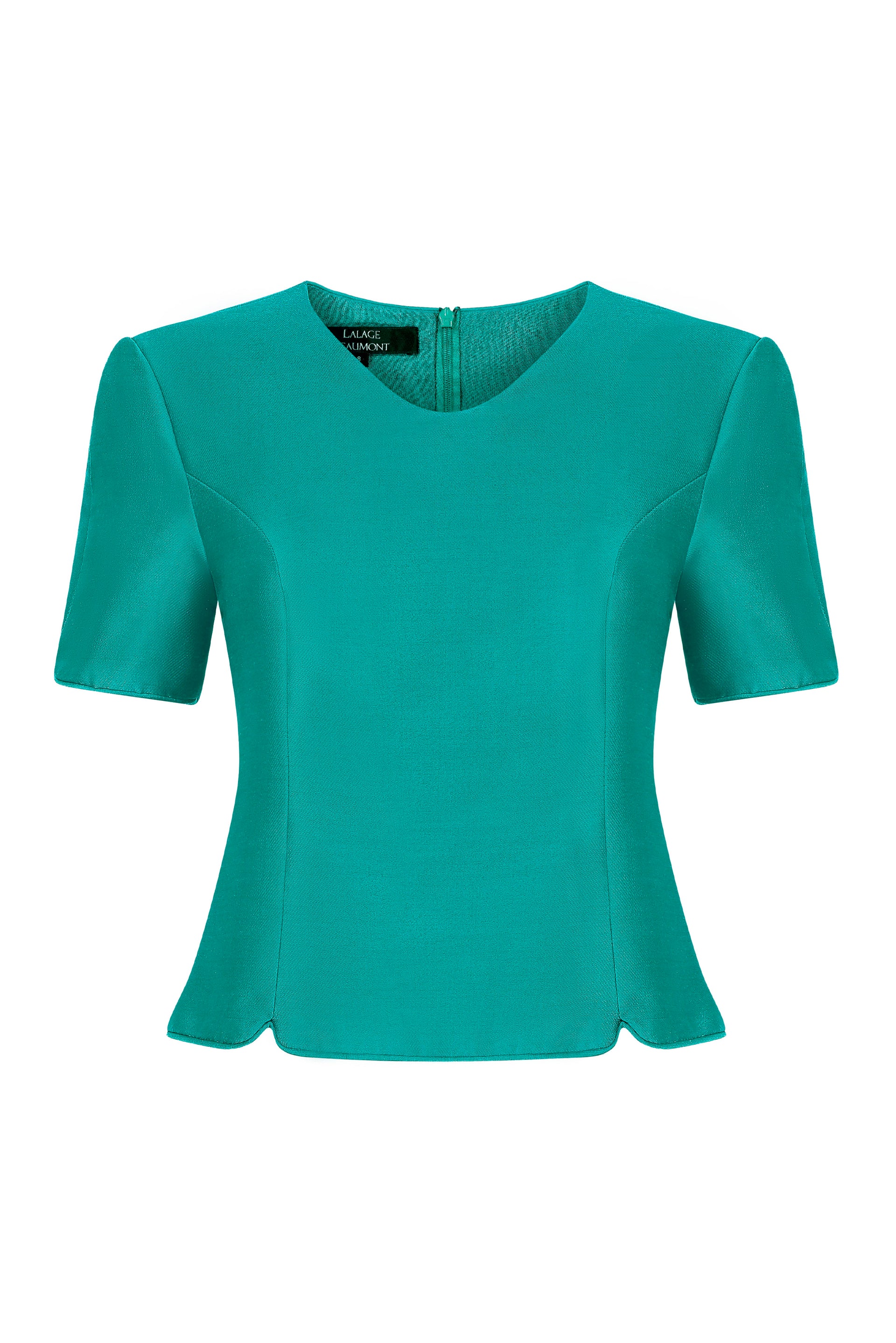 Peacock Sateen Top Tessa