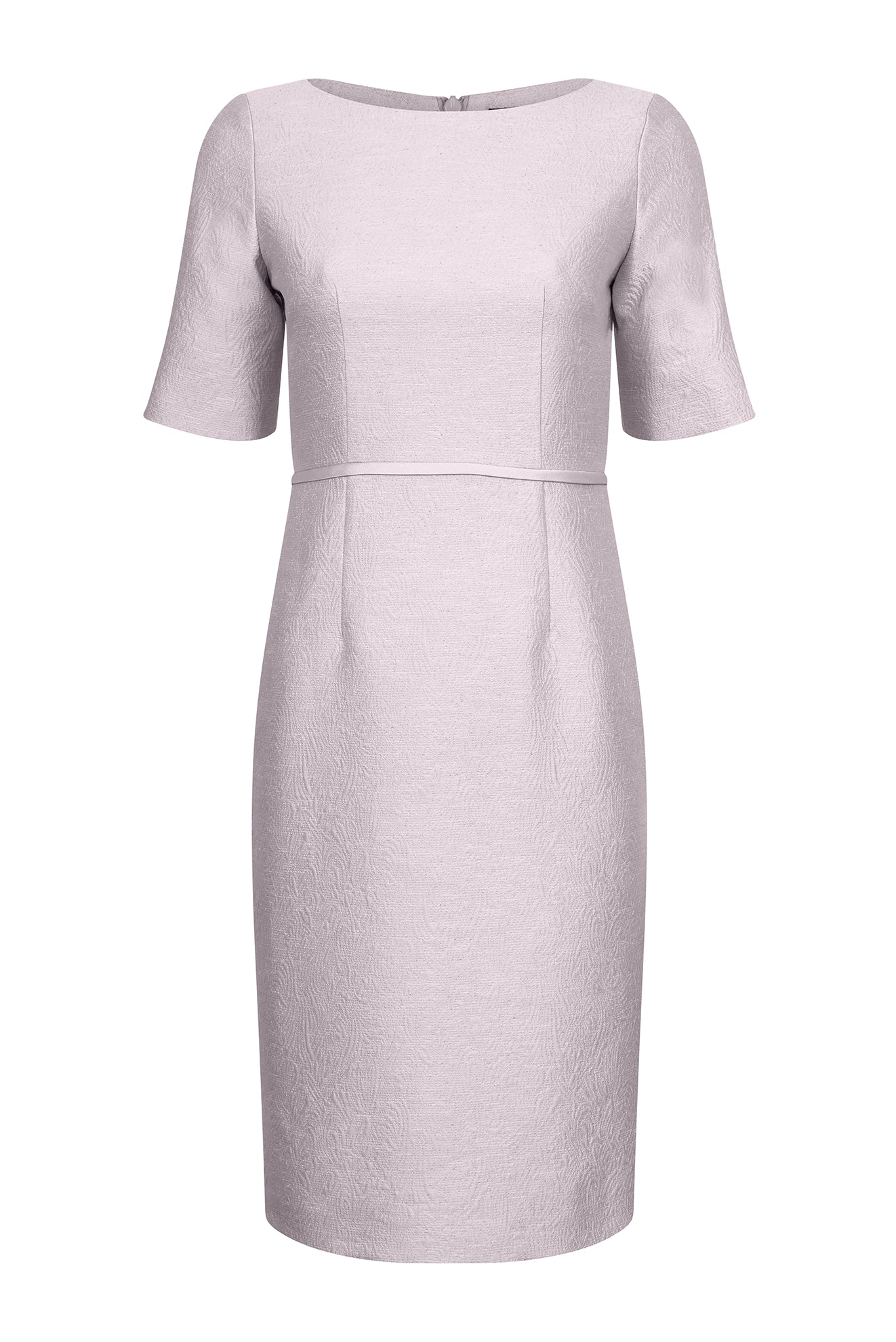 Summer Brocade Pale Dress Elbow Length Sleeve Angie